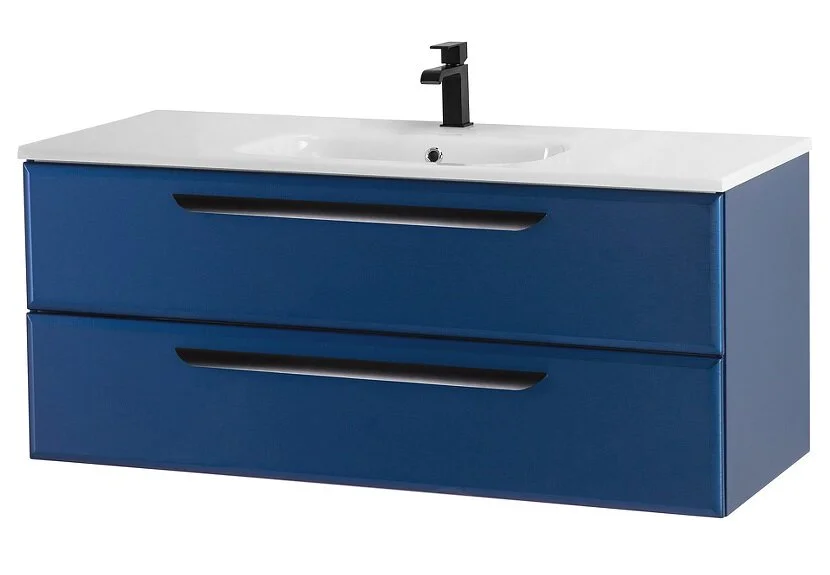 Тумба под раковину подвесная Cezares Eco 120 см Sapfiro ECO-CER-1200-2C-SO-SPF-P (детальная фотография), окрашенные