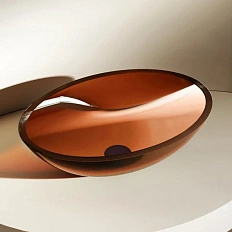 Раковина Abber Kristall 50 см коричневая