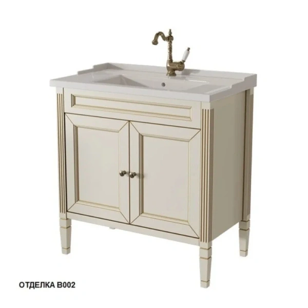 Тумба под раковину напольная Caprigo Albion Promo 80 см бежевая 33312-В002 (детальная фотография)