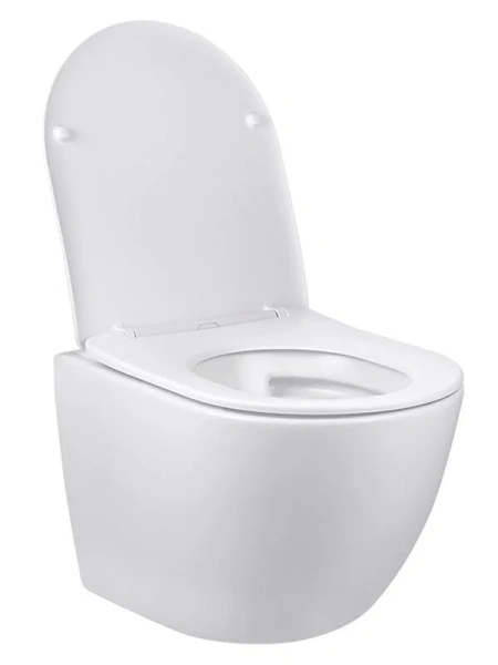 Унитаз подвесной Vincea Globo белый VT1-14S (детальная фотография), современные, hi-tech, круглые