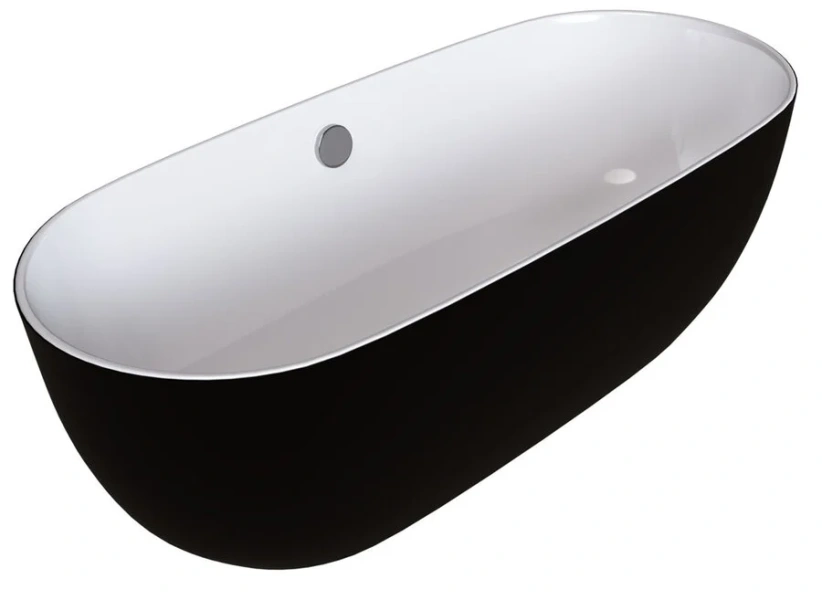 Ванна акриловая Grossman 170x80 см черная GR-2501MB (детальная фотография)