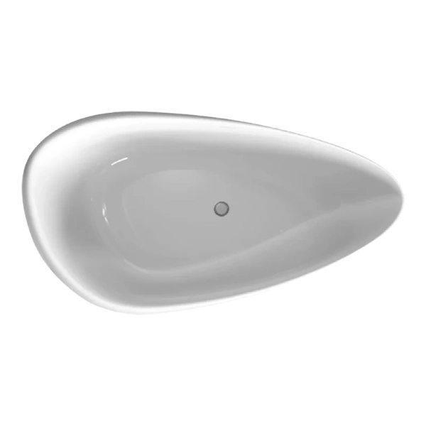 Ванна акриловая Black&White Swan 170x95 см белая 227SB00 (детальная фотография), без гидромассажа