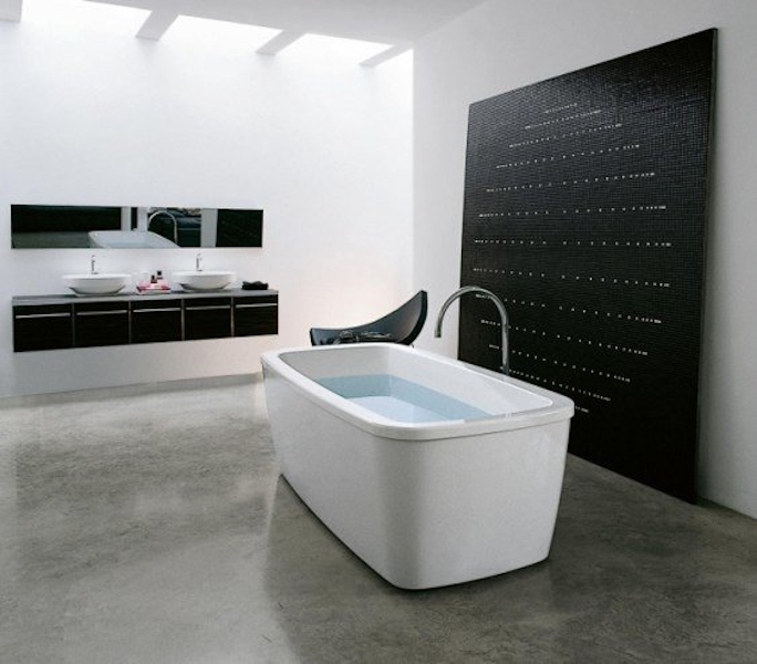 Ванна с гидромассажной системой 057 Laufen Palomba 2.4380.1.000.057.1 (детальная фотография), глубокие