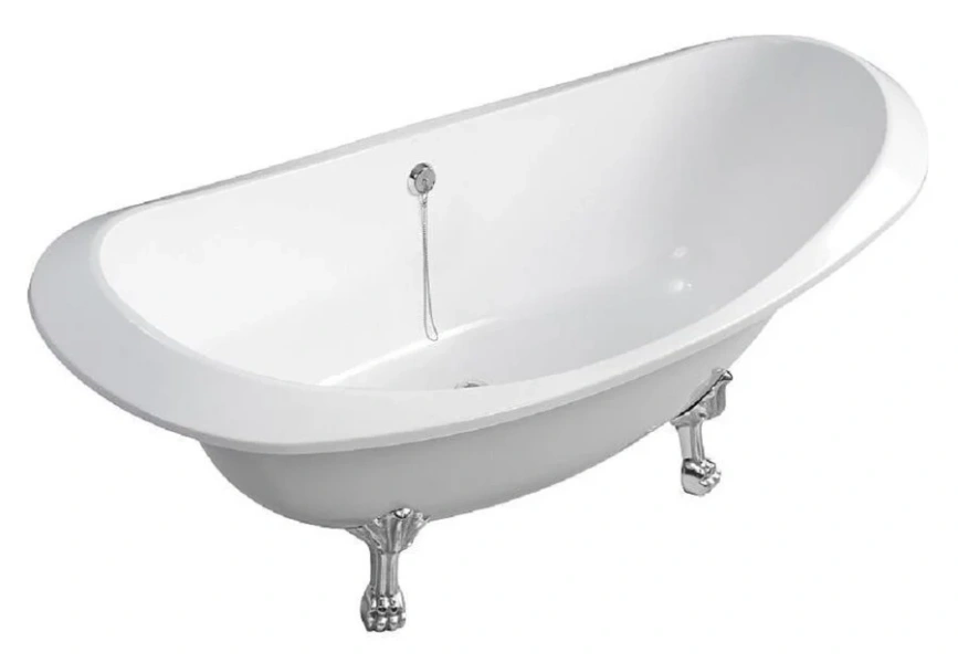 Ванна из искусственного камня Belux Ромео ВР-1750, 4810924268259, 175 x 75 см, белый (детальная фотография)