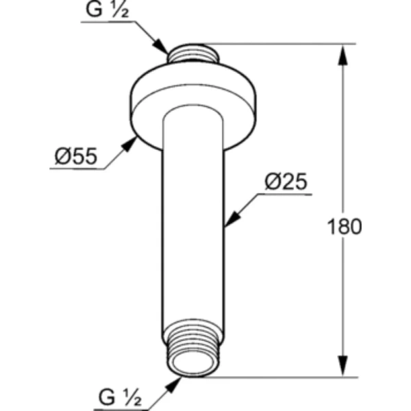 Кронштейн для душа Kludi A-QA черный матовый 6651539-00 (детальная фотография), в наличии