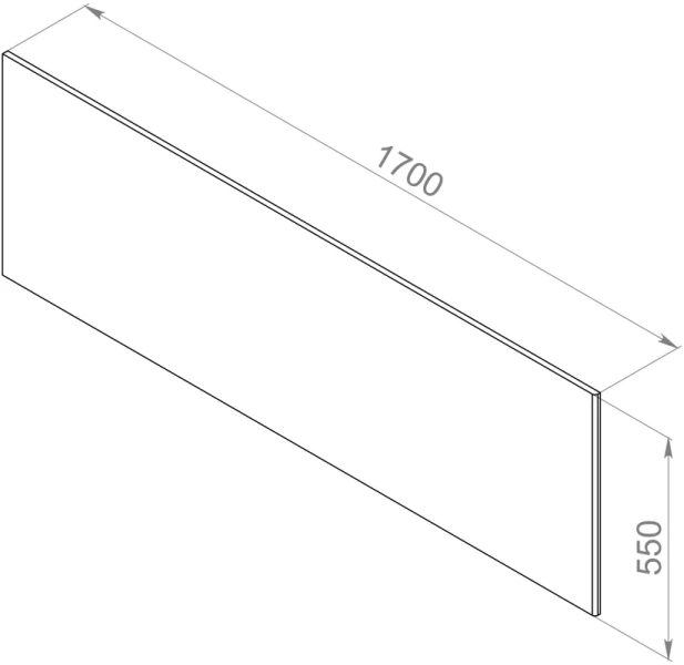 Панель фронтальная Am.Pm Inspire 2.0 170 см белая W52A-170-075W-P (детальная фотография), в наличии index_1