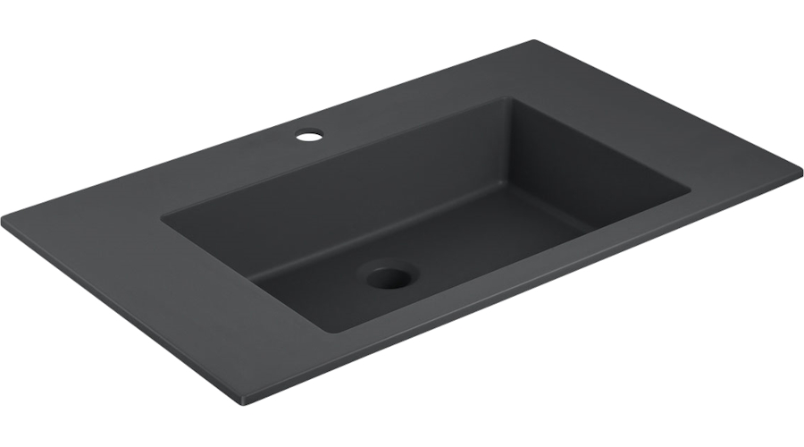 Раковина мебельная Vincea 80 см черная VCB-13800B (детальная фотография)