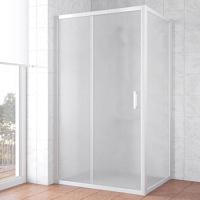 Душевой уголок профиль белый стекло сатин Vegas-glass