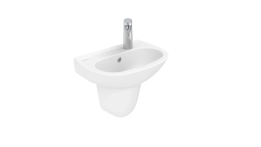 Раковина Creavit Trend 46 см белая TP030-00CB00E-0000 (детальная фотография), современные, hi-tech