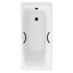 Ванна чугунная Delice Repos DLR220508RB-AS 170x70 см с антискользящим покрытием