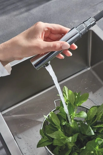 Смеситель для кухни Grohe Blue Pure Minta хром 31721000 (детальная фотография), с 1 монтажным отверстием