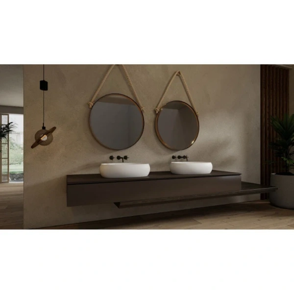 Раковина Abber Stein 58 см белая матовая AS2632 (детальная фотография), белые