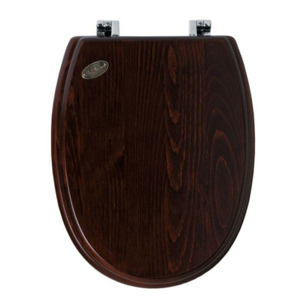 Крышка-сидение Simas Arcade орех, петли хром AR 004 CR (детальная фотография)