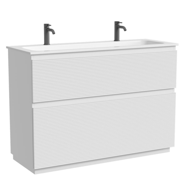 Тумба под раковину напольная Sancos Folk Floor 120 см bianco FL120FW (детальная фотография), моноблок