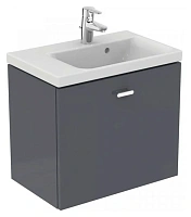 Тумба под раковину подвесная Ideal Standard Connect Space 60 см серая глянцевая
