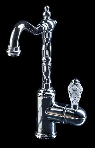 Смеситель для раковины Boheme Crystal хром - фото 1