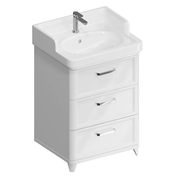 Тумба под раковину напольная Kerama Marazzi Pompei 60 см белая PO.M.60.3\WHT (детальная фотография)