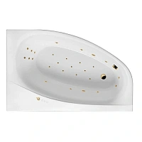 Ванна гидромассажная Excellent Kameleon Ultra 170 x 110 см, правая, белый/золото, WAEX.KMP17.ULTRA.GL