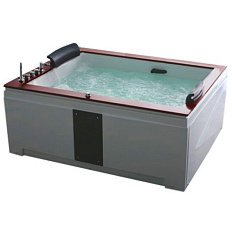 Ванна акриловая Gemy 186х151 см с гидромассажем левосторонняя