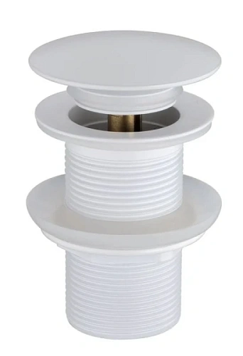 Донный клапан для раковины Boheme белый матовый - фото 4