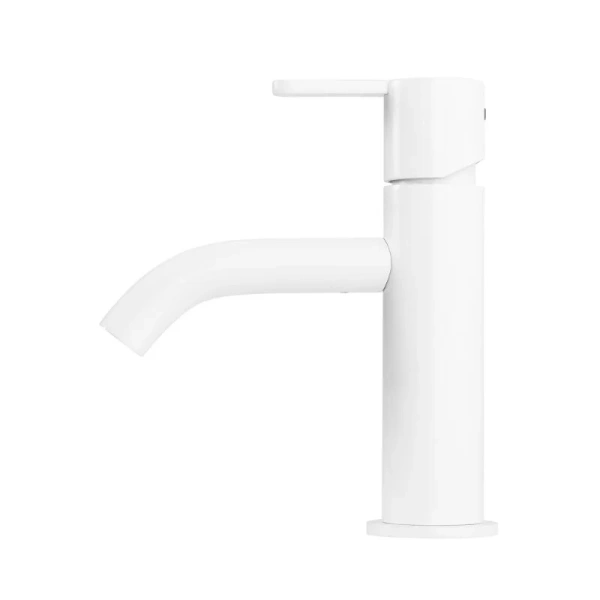 Смеситель для раковины Cezares Leaf белый матовый LEAF-LSM2-BIO (детальная фотография), современные, hi-tech