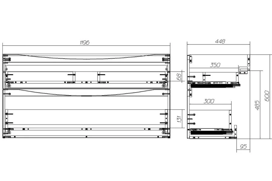 Тумба под раковину подвесная BelBagno Marino 120 см rovere nature MARINO-H60-1200-2C-SO-RN-P (детальная фотография), в наличии