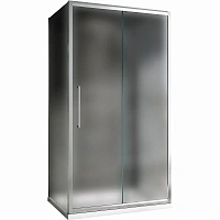 Душевой уголок Abber Schwarzer Diamant 120x90 см профиль хром стекло матовое