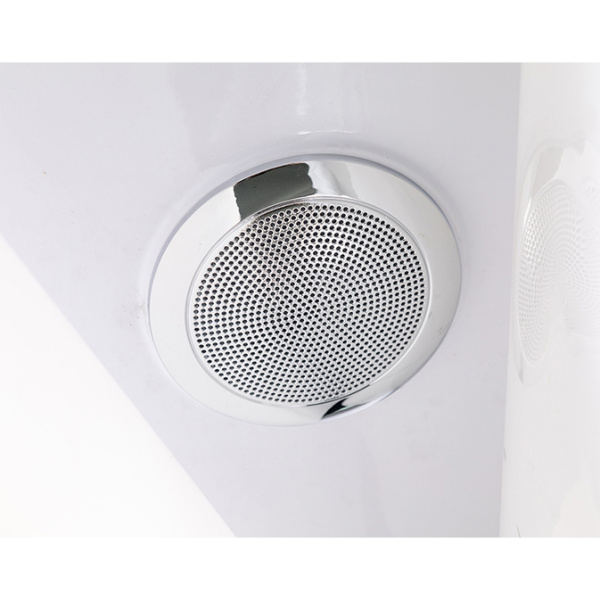 Душевая кабина WeltWasser WW500 100x100 см с гидромассажем WW500 NESSE 1004 (детальная фотография), со стеклянными задними стенками