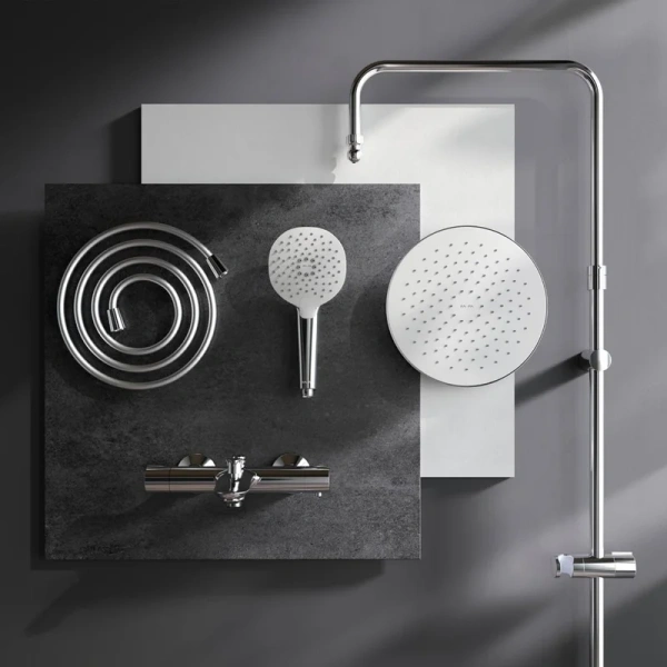 Душевая стойка Am.Pm Spirit 2.0 с термостатом F0770A510 (детальная фотография), современные, hi-tech index_1