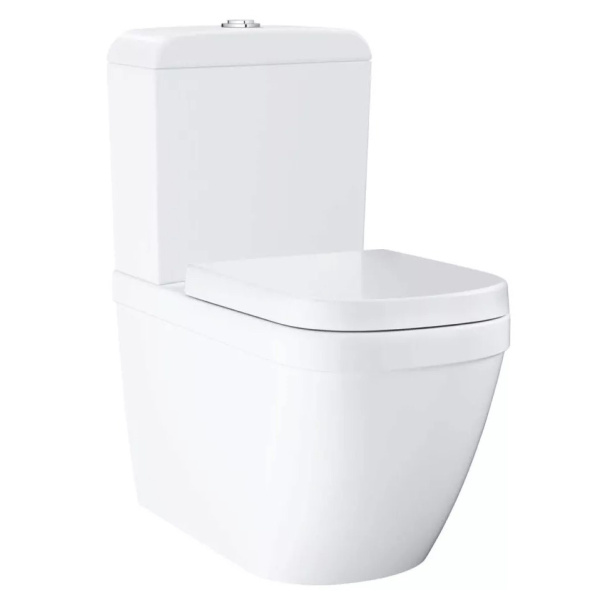 Унитаз напольный безободковый Grohe Euro Ceramic 3933800H (детальная фотография)
