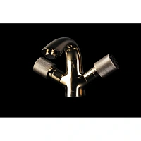 Смеситель для раковины Boheme Royal Cristal золото/черный