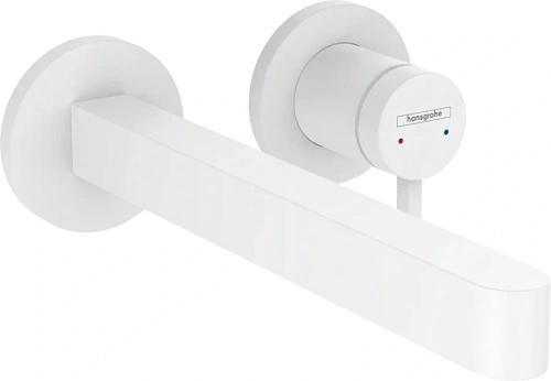 Смеситель для раковины Hansgrohe Finoris белый матовый - фото 2