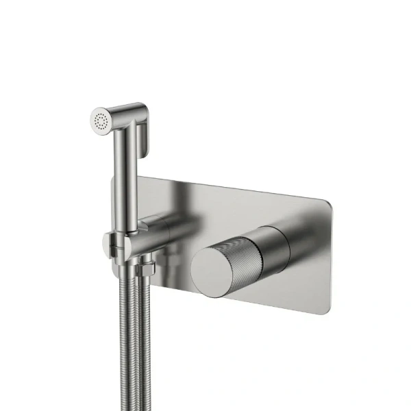 Гигиенический душ со смесителем Boheme Stick никель брашированный 127-NB.4 (детальная фотография)