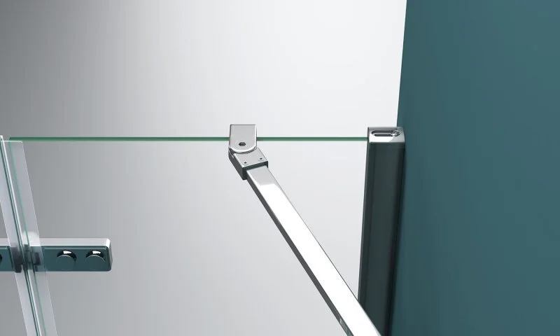 Душевая дверь в нишу BelBagno Kraft 100 см прозрачное стекло левая KRAFT-B-12-60/40-C-Cr-L (детальная фотография) index_1