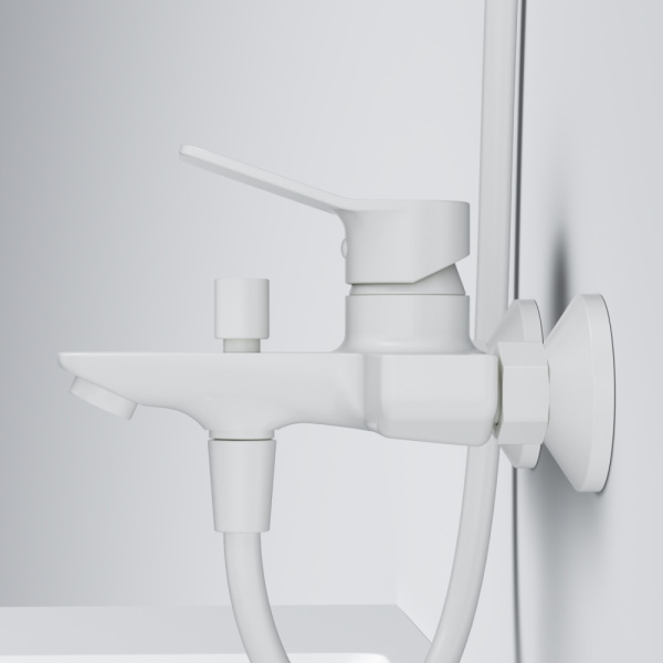 Смеситель для ванны Am.Pm X-Joy белый F85A10033 (детальная фотография), настенные