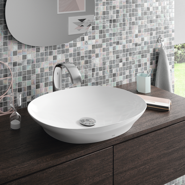 Раковина TOTO Neorest полувстраиваемая L4706E#XW (детальная фотография), современные, hi-tech