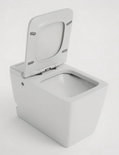 Унитаз напольный Grossman Impuls с импульсным смывом GR-PR-5501 (детальная фотография), без бачка, со скрытым бачком