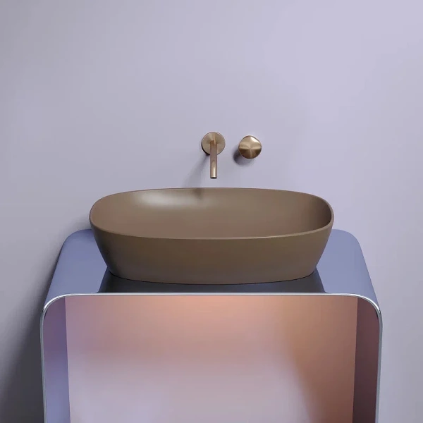 Раковина Ceramica Nova Element 60 см темно-коричневая CN6049MDB (детальная фотография), в наличии