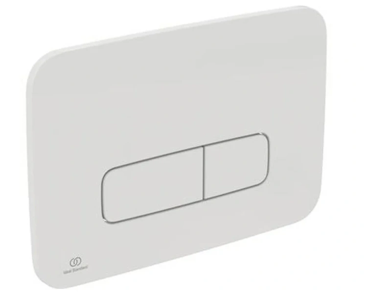 Клавиша смыва Ideal Standard Prosys Oleas белая R0124AC (детальная фотография), слив эконом-стандарт с двумя клавишами