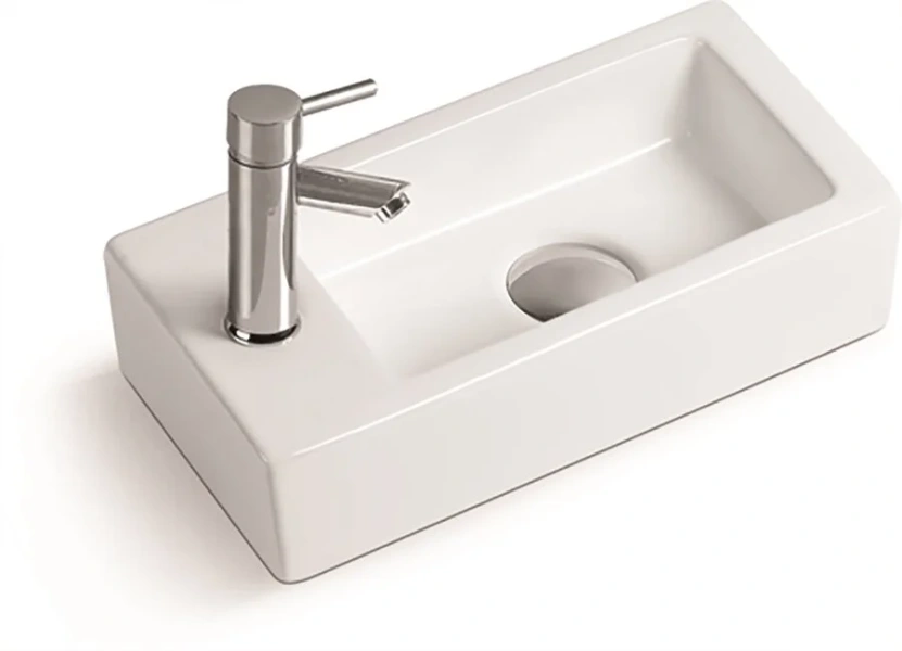 Раковина SantiLine 37 см правосторонняя белая SL-2010R (детальная фотография)