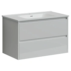 Тумба под раковину подвесная Sancos Libra 80 см белая