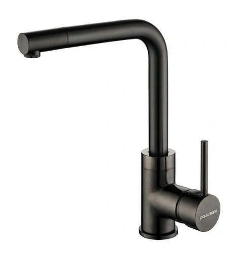 Смеситель для кухни Paulmark Honner вороненая сталь - фото 6