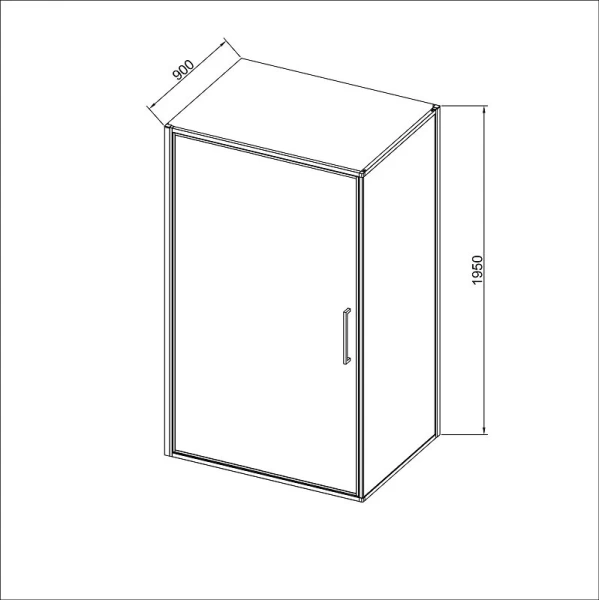 Душевой уголок Vincea Slim 90x90 см брашированное золото стекло прозрачное VSR-4SLP9090CLG (детальная фотография), квадратные