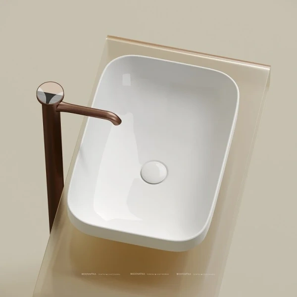 Раковина Ceramica Nova Element 50 см белая CN6055 (детальная фотография), из санфарфора