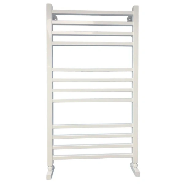 Полотенцесушитель водяной Ника Modern 100x50 см белый ЛМ 5 100/50 RAL9016 с вентилями (детальная фотография)