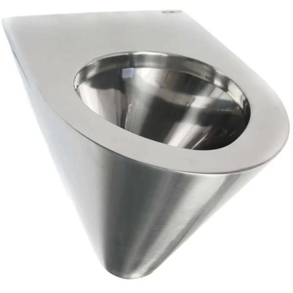 Унитаз подвесной Nofer нержавеющая сталь матовая 13018.S (детальная фотография)