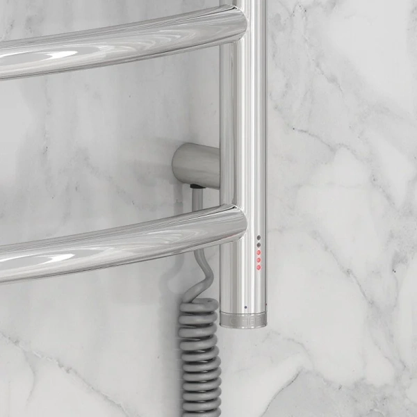 Полотенцесушитель электрический Сунержа Галант 4.0 50х50 см правый без покрытия 00-0831-5050 (детальная фотография), настенные