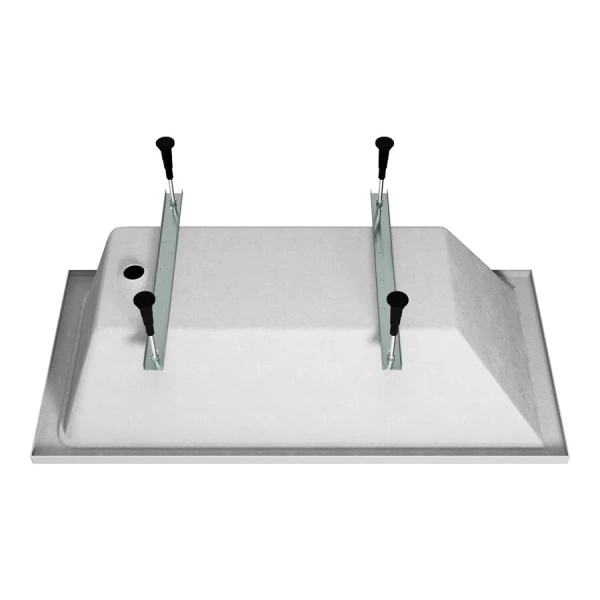 Ванна акриловая Vincea VBT-2G150-LG, 150 x 70 см, с ножками, белая (детальная фотография), 150х70