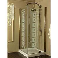 Душевой уголок, профиль золото, Eurodesign