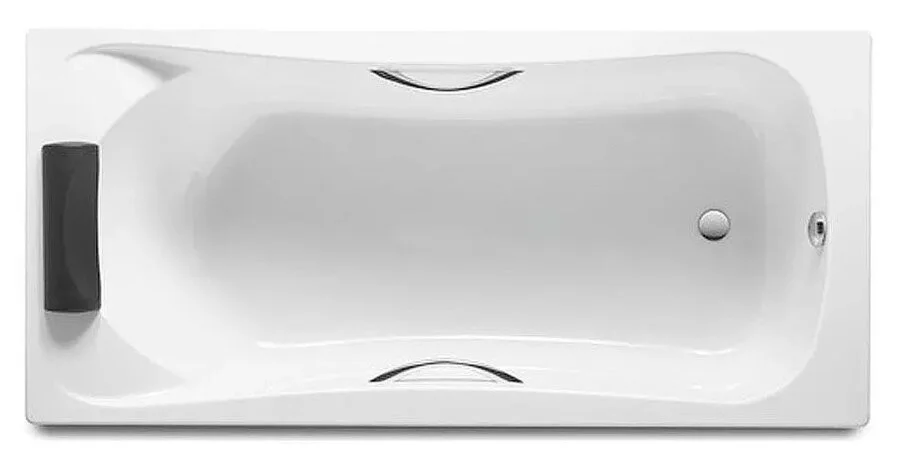 Ванна акриловая Roca BeCool ZRU9307685, 180 x 90 см, с отверстиями для ручек, белый (детальная фотография), без гидромассажа